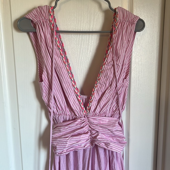 Miss Los Angeles Pink Stripe Tiered dress - Picture 4 of 6